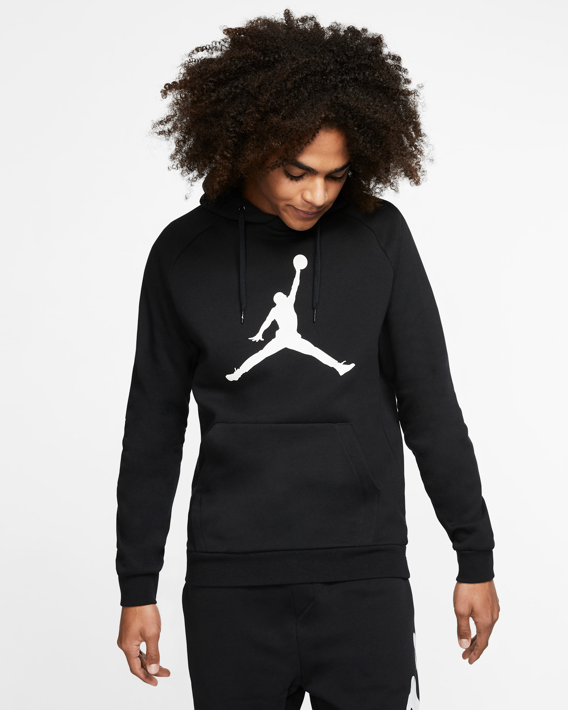 Jordan Jumpman Logo Men's Fleece Pullover Hoodie. Nike ID